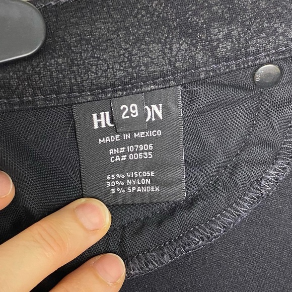 Anthropology Hudson Jeans Womens Size 29 Black Barbara Midrise Rise Skinny Ankle - Picture 11 of 12